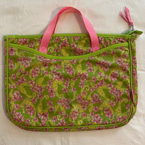 Lilly Pulitzer Laptop Tote in Floaters - Picture 1 of 9